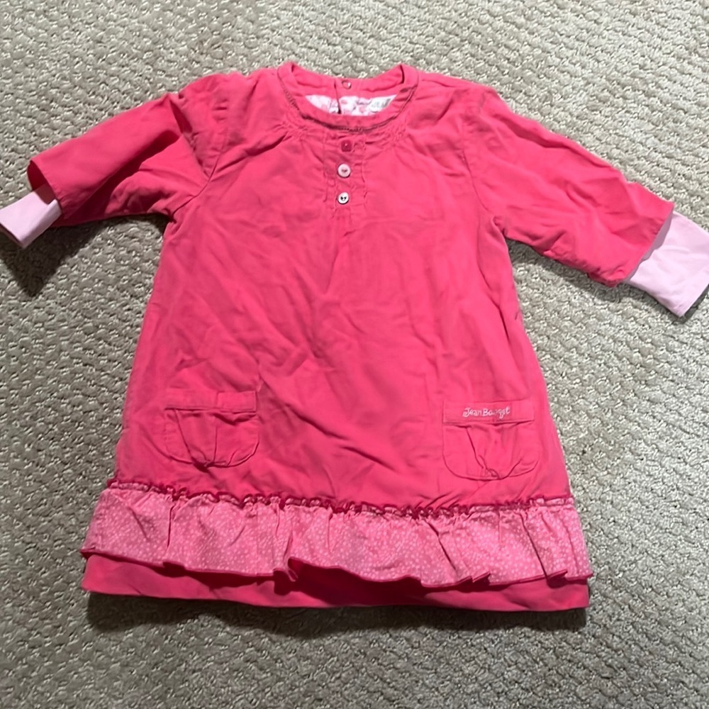 Jean Bourget pink vintage baby girl dress